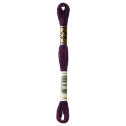 Fil mouliné à broder DMC - 8m - 154 - prune