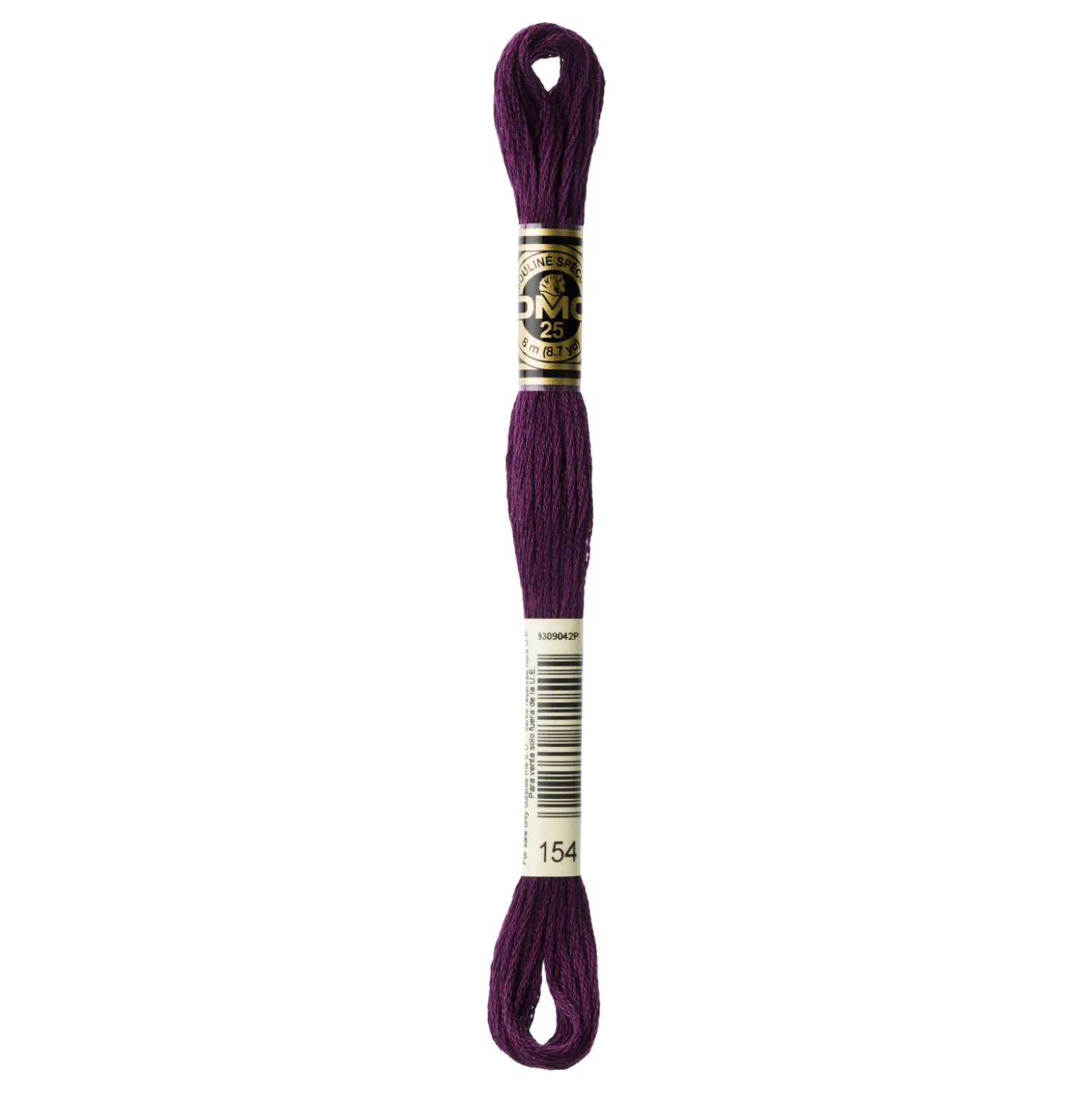 Fil mouliné à broder DMC - 8m - 154 - prune