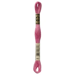 Fil mouliné à broder DMC - 8m - 962 - rose ancien