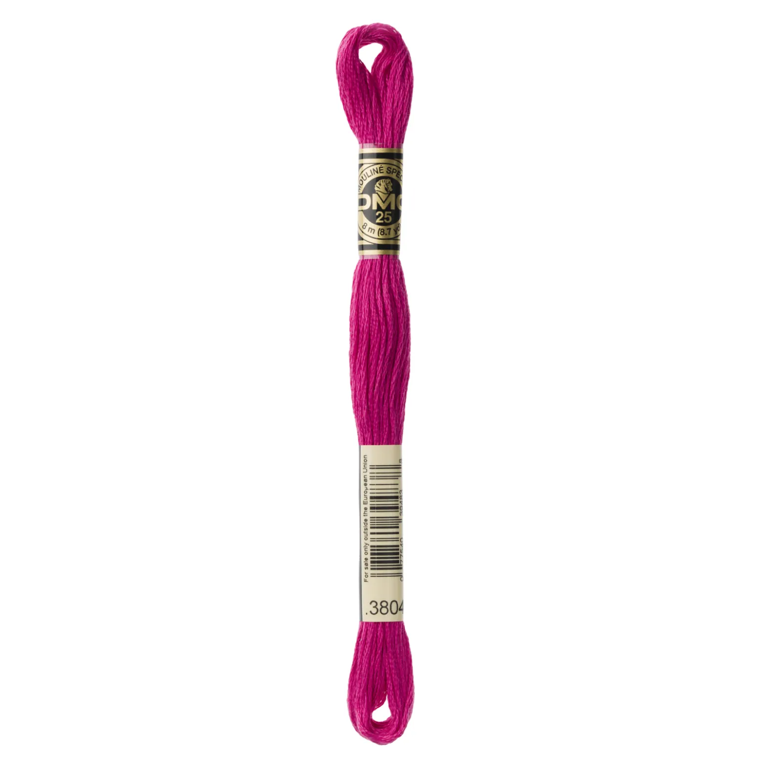 Fil mouliné à broder DMC - 8m - 3804 - rose Bengale