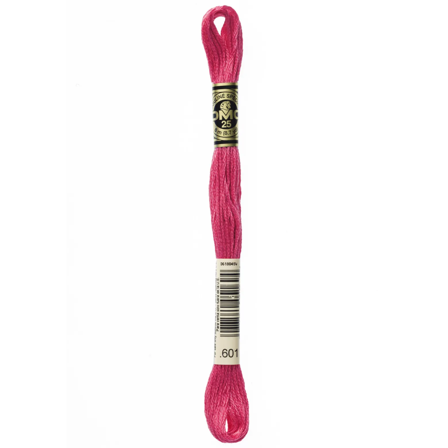 Fil mouliné à broder DMC - 8m - 601 - rose impatience