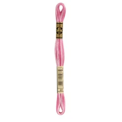 Fil mouliné à broder DMC - 8m - 48 - rose indien ombré