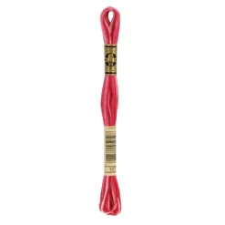 Fil mouliné à broder DMC - 8m - 107 - rose passion ombré