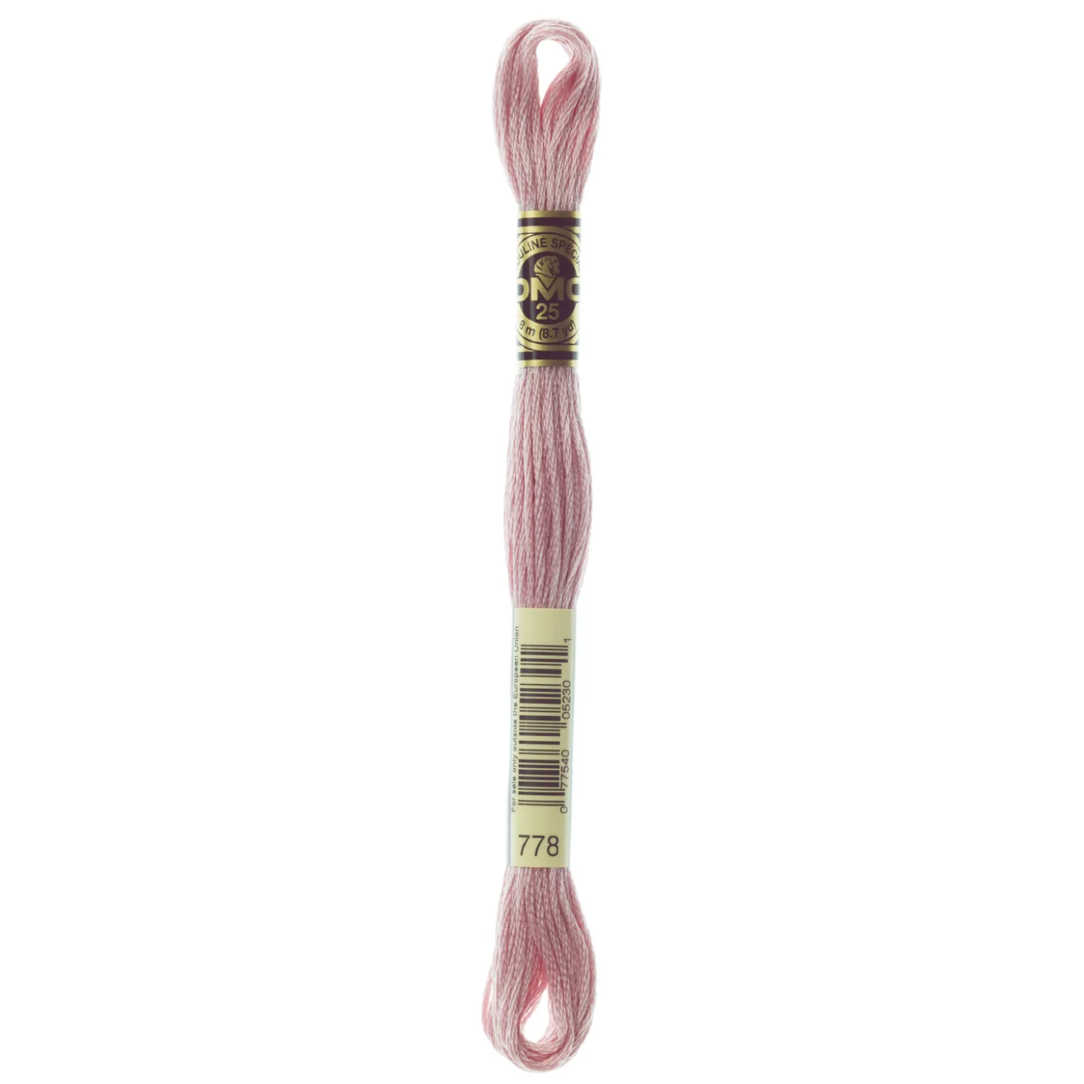 Fil mouliné à broder DMC - 8m - 778 - rose poivré