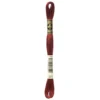 Fil mouliné à broder DMC - 8m - 221 - rouge de Mars