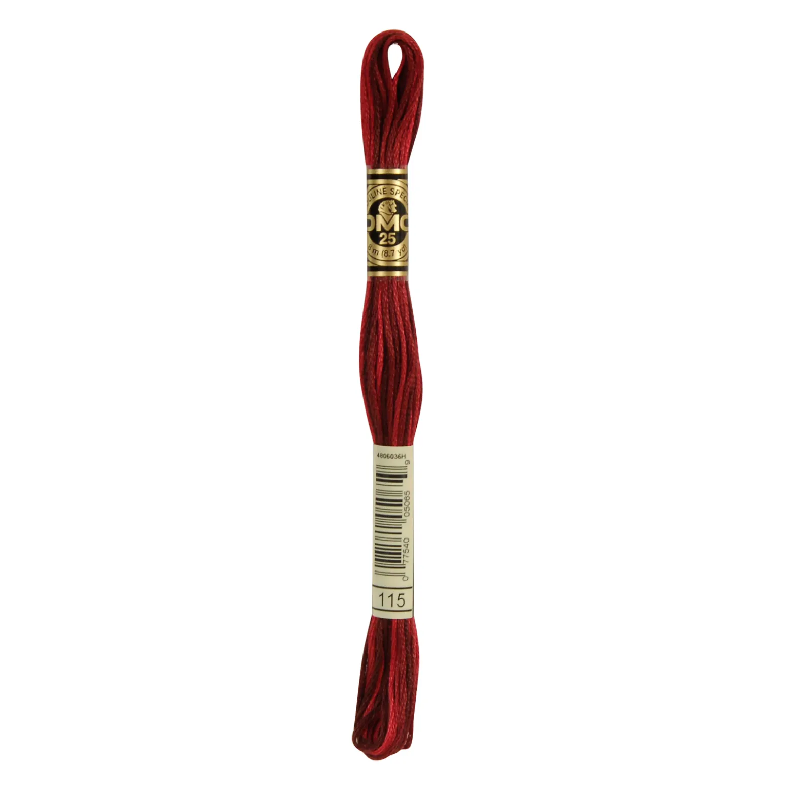 Fil mouliné à broder DMC - 8m - 115 - rouge opéra ombré
