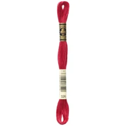 Fil mouliné à broder DMC - 8m - 326 - rouge rubis