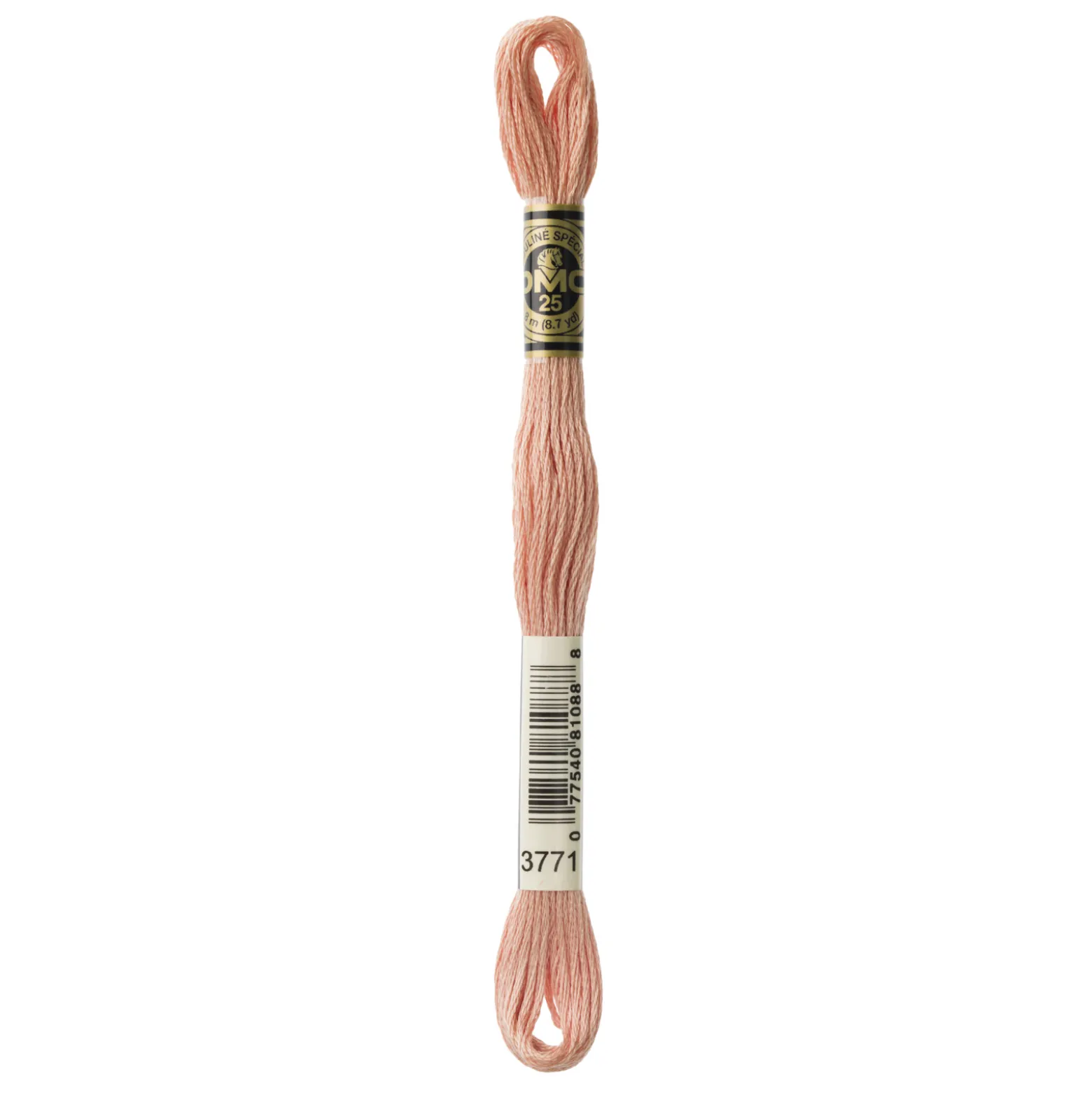 Fil mouliné à broder DMC - 8m - 3771 - sable rose
