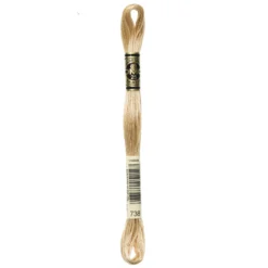 Fil mouliné à broder DMC - 8m - 738 - sahara