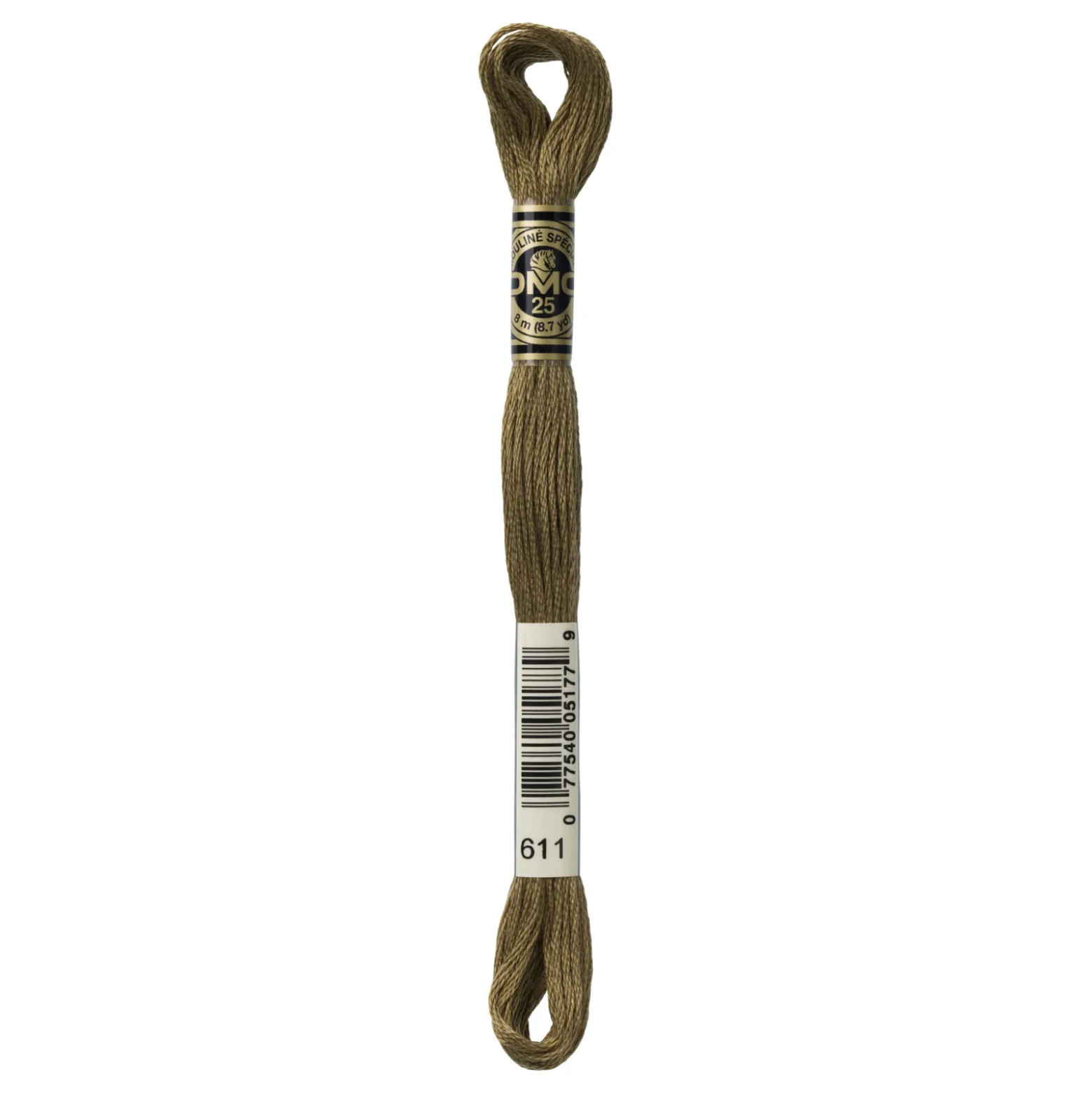 Fil mouliné à broder DMC - 8m - 611 - sisal