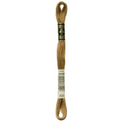 Fil mouliné à broder DMC - 8m - 435 - tabac