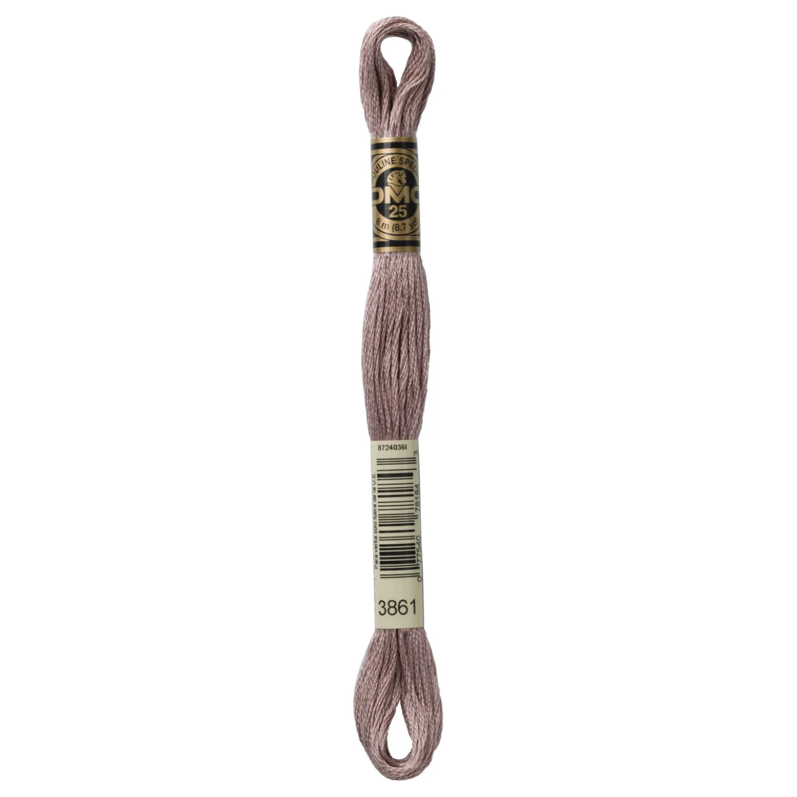 Fil mouliné à broder DMC - 8m - 3861 - taupe clair