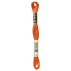 Fil mouliné à broder DMC - 8m - 922 - terracotta