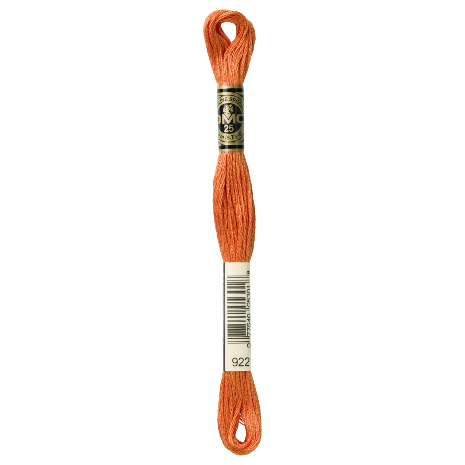Fil mouliné à broder DMC - 8m - 922 - terracotta