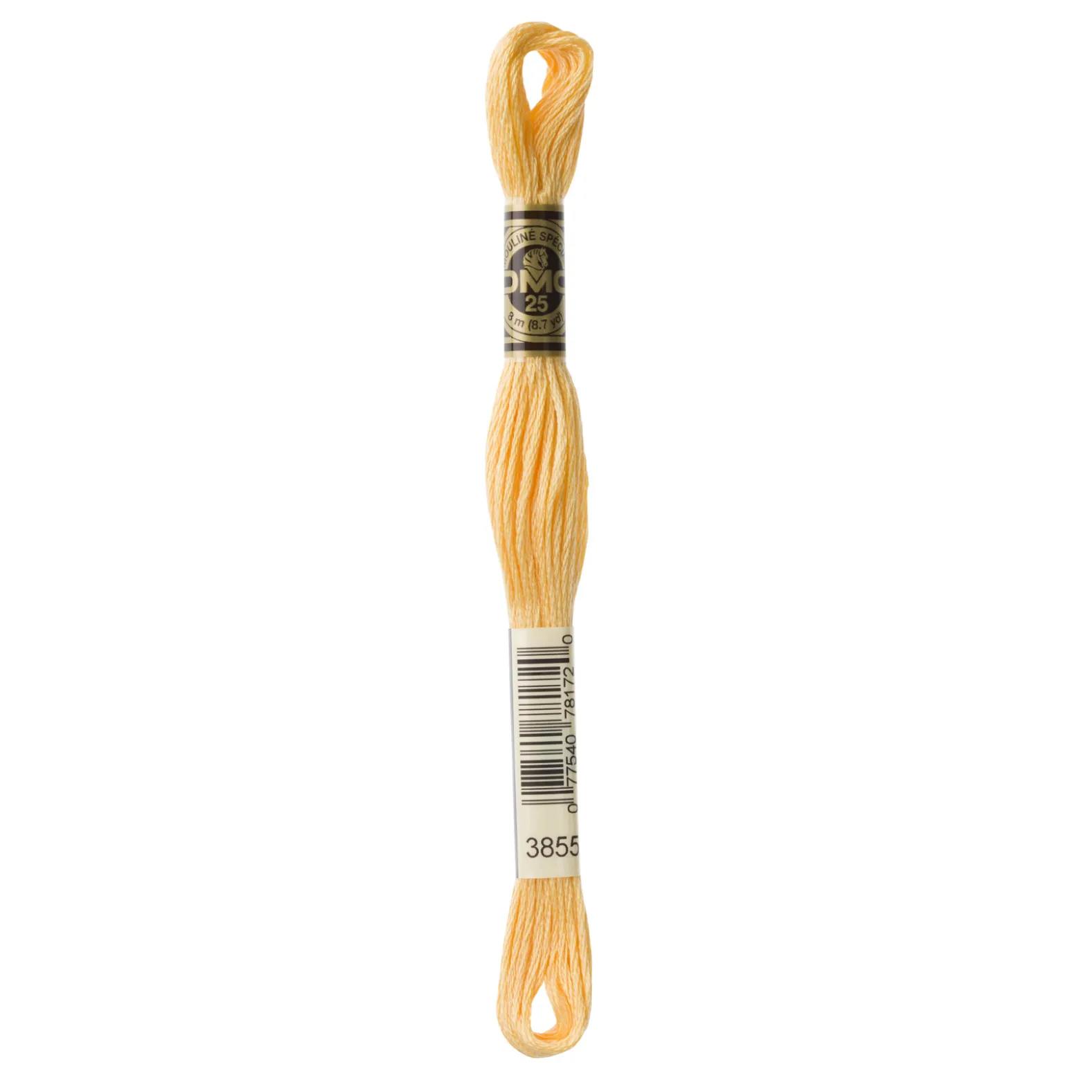 Fil mouliné à broder DMC - 8m - 3855 - vent de sable orangé