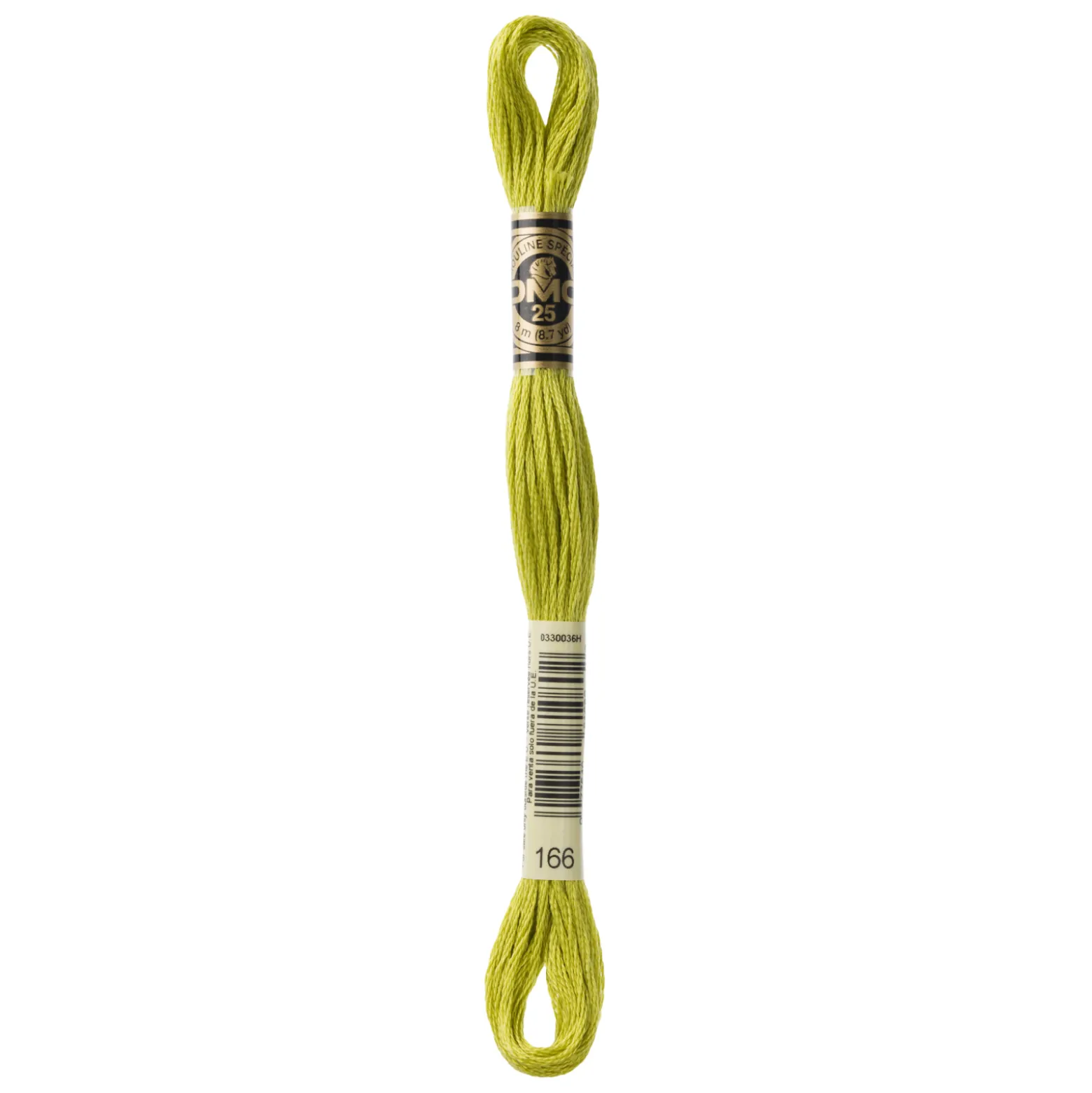 Fil mouliné à broder DMC - 8m - 166 - vert absinthe
