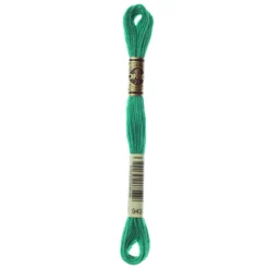 Fil mouliné à broder DMC - 8m - 943 - vert acidulé