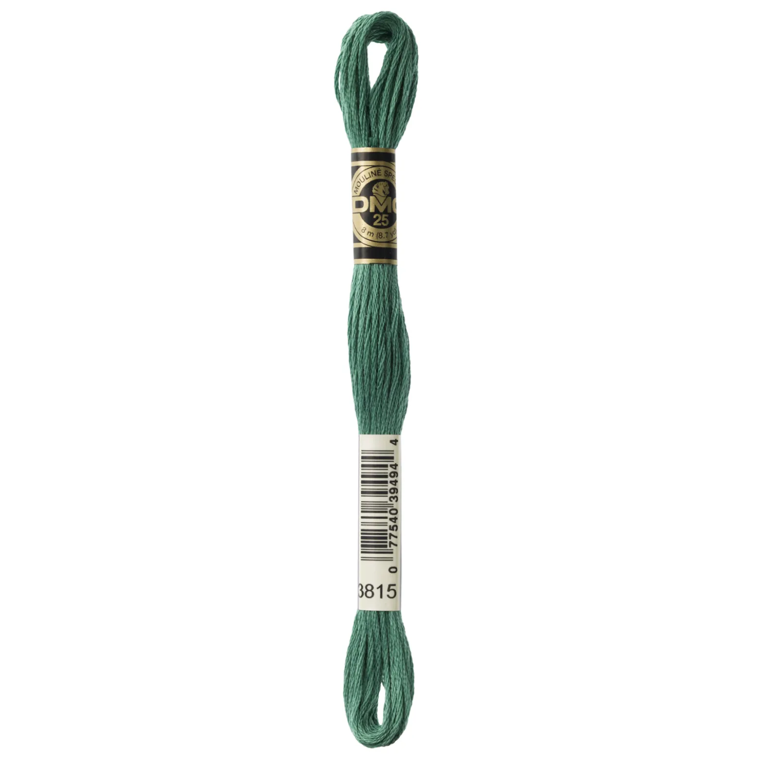 Fil mouliné à broder DMC - 8m - 3815 - vert amandier