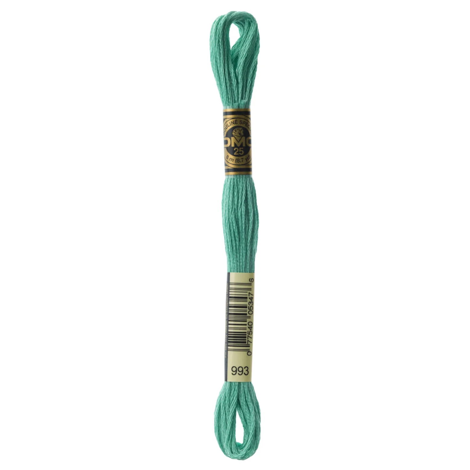 Fil mouliné à broder DMC - 8m - 993 - vert clair