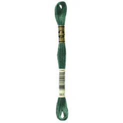 Fil mouliné à broder DMC - 8m - 561 - vert cyprès