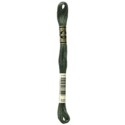 Fil mouliné à broder DMC - 8m - 520 - vert de gris