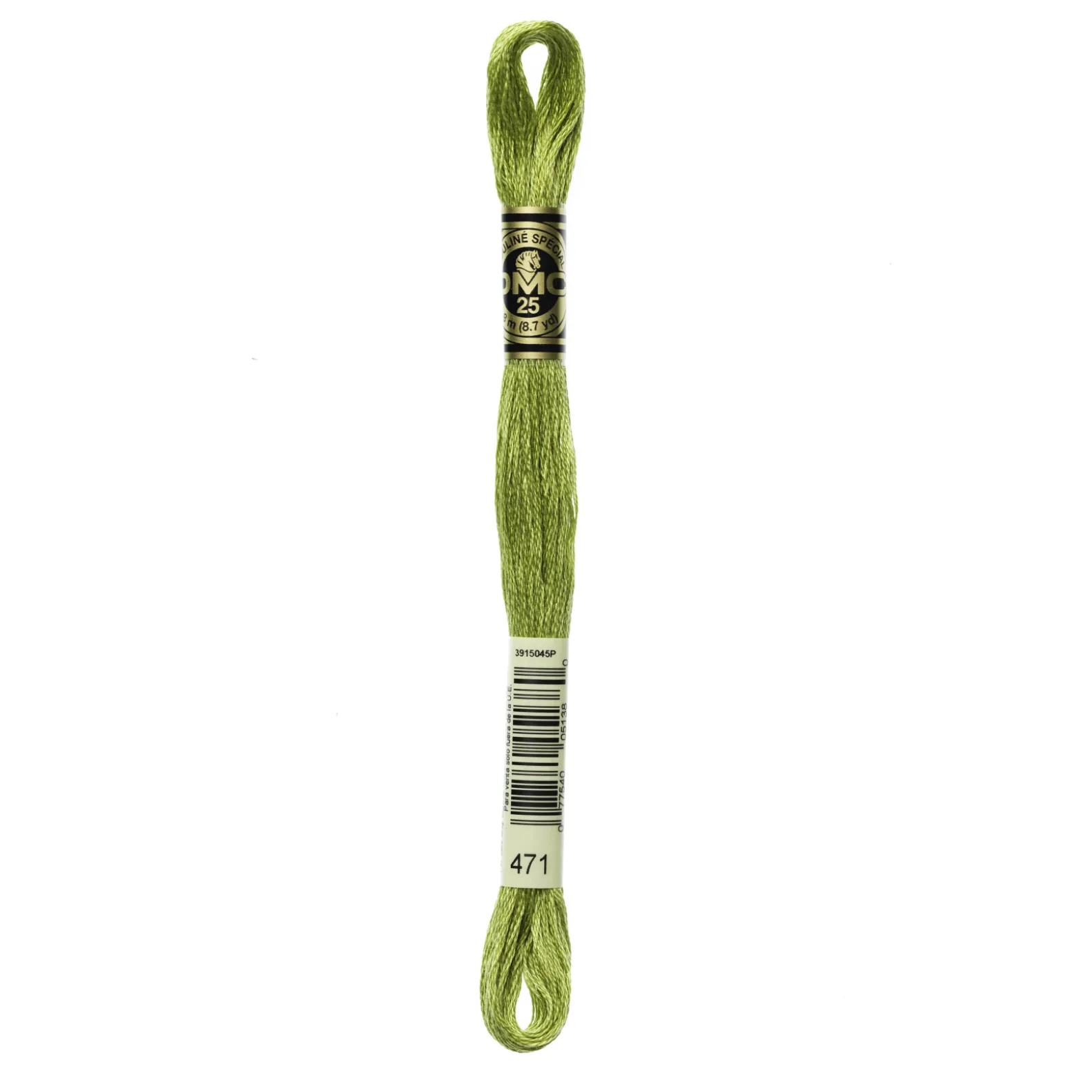 Fil mouliné à broder DMC - 8m - 471 - vert estragon