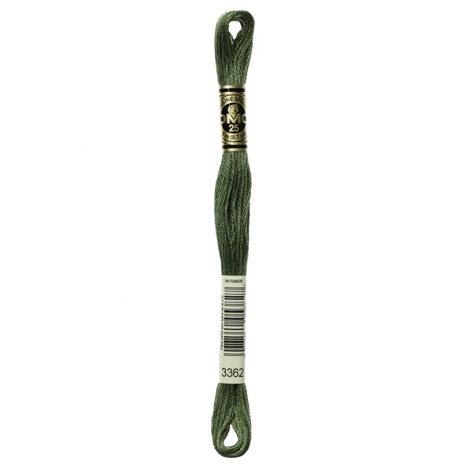 Fil mouliné à broder DMC - 8m - 3362 - vert figuier