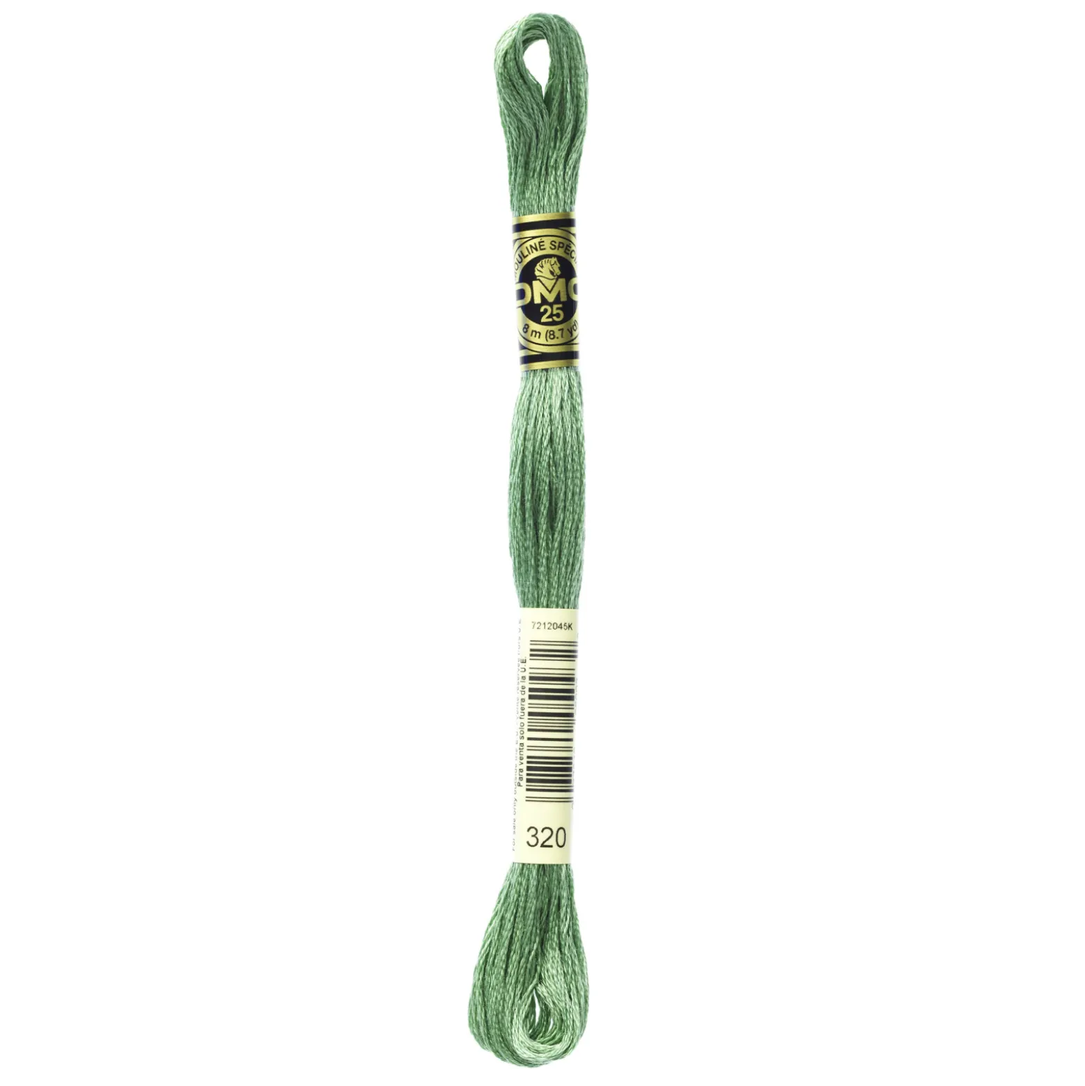 Fil mouliné à broder DMC - 8m - 320 - vert fougère