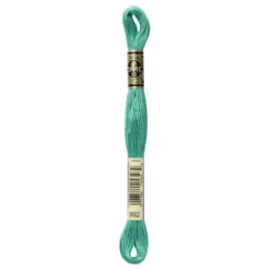 Fil mouliné à broder DMC - 8m - 992 - vert glacier
