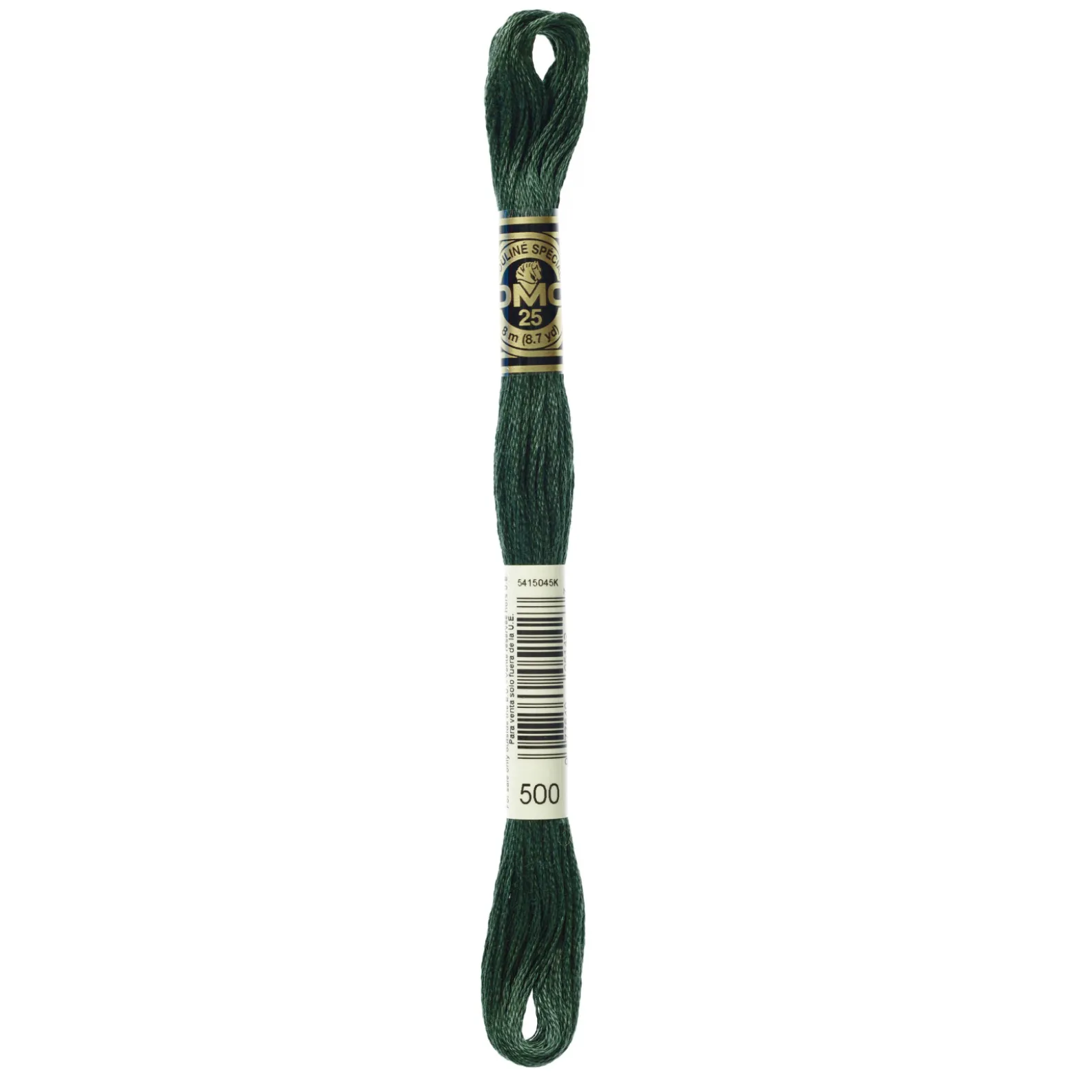Fil mouliné à broder DMC - 8m - 500 - vert lierre