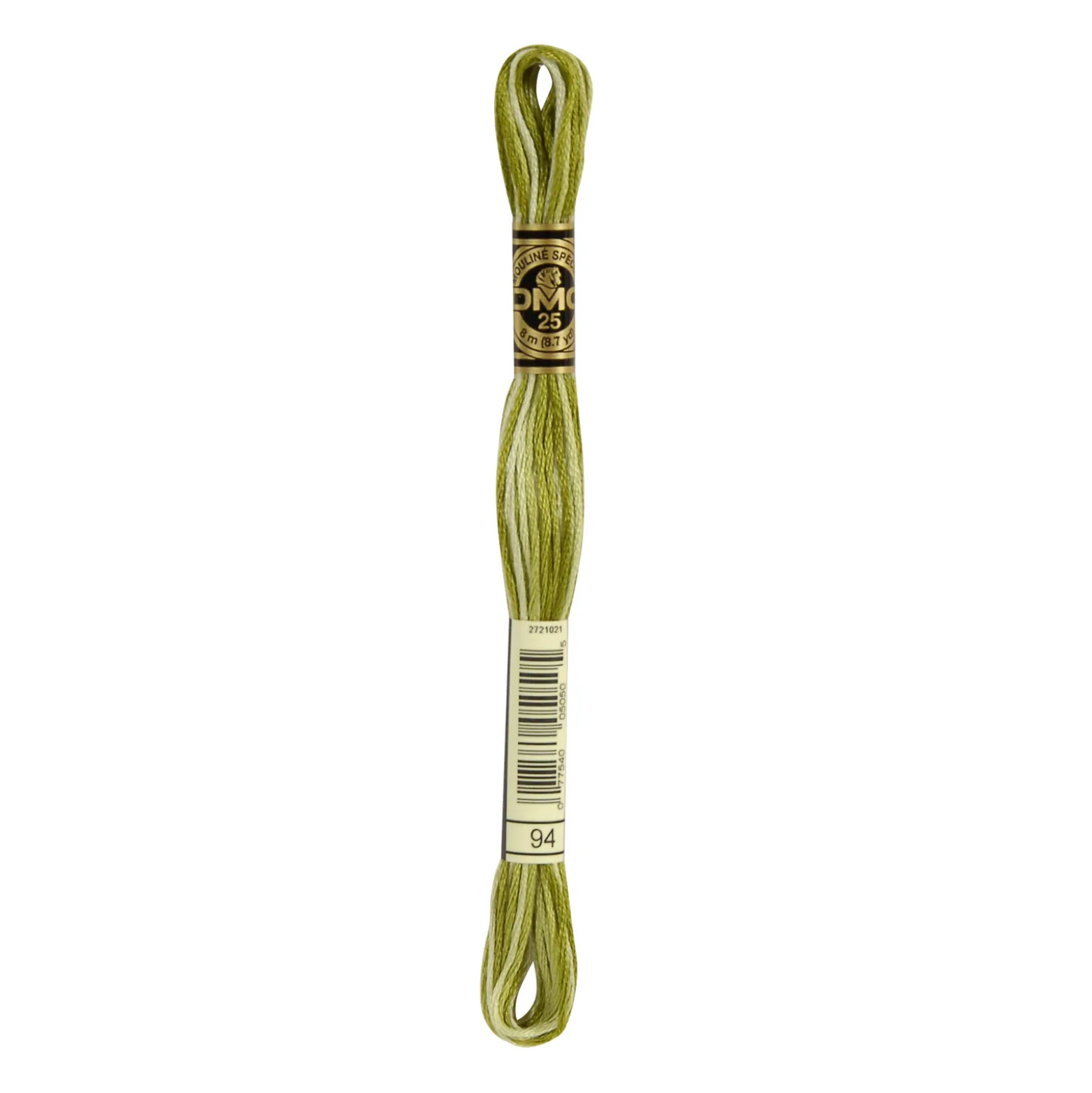 Fil mouliné à broder DMC - 8m - 94 - vert mousse ombré