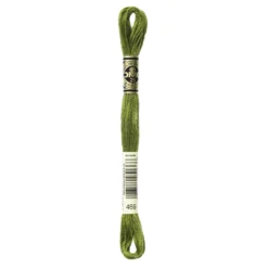 Fil mouliné à broder DMC - 8m - 469 -vert mousse dorée