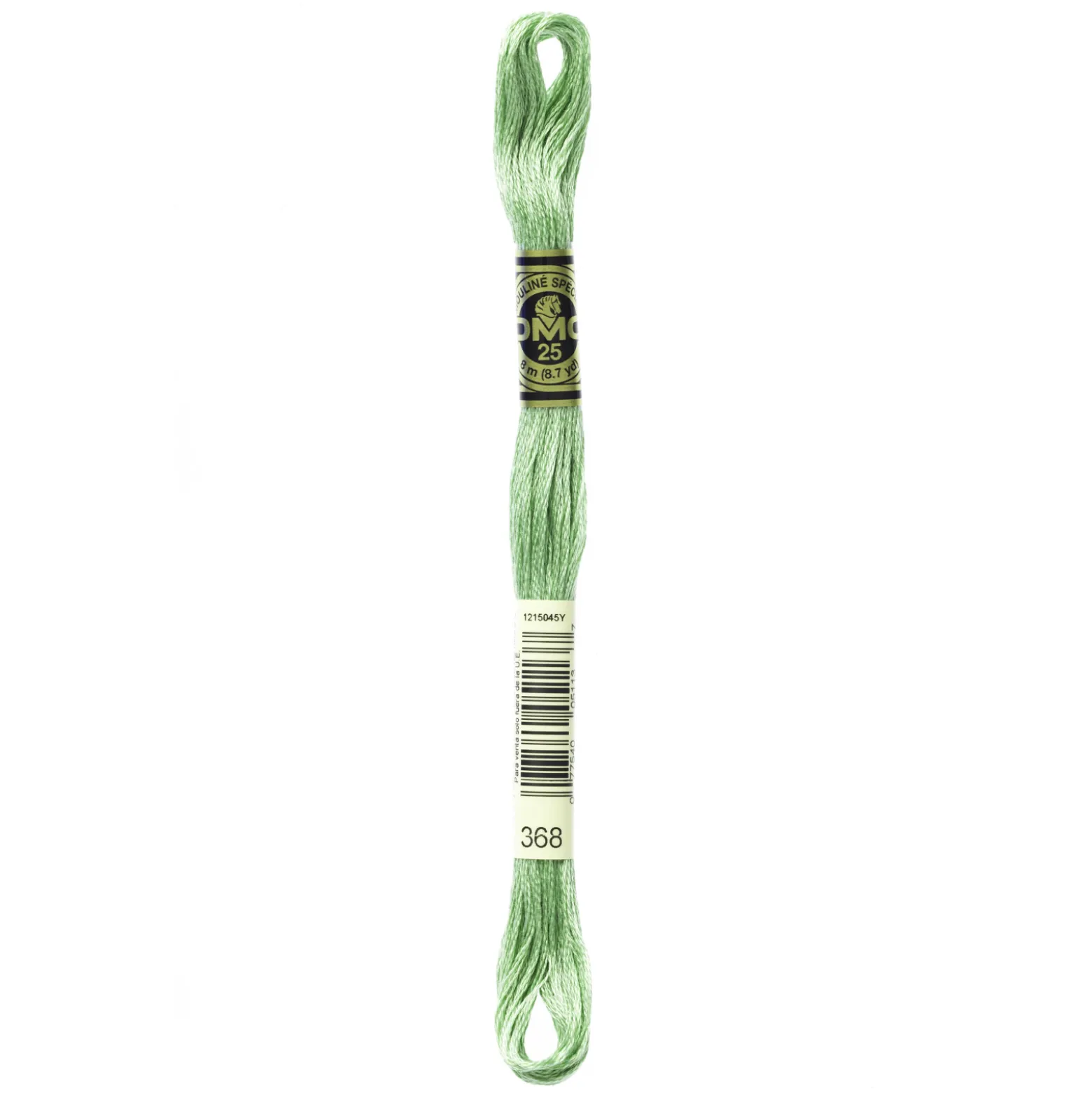 Fil mouliné à broder DMC - 8m - 368 - vert Nil
