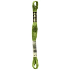 Fil mouliné à broder DMC - 8m - 470 - vert olive