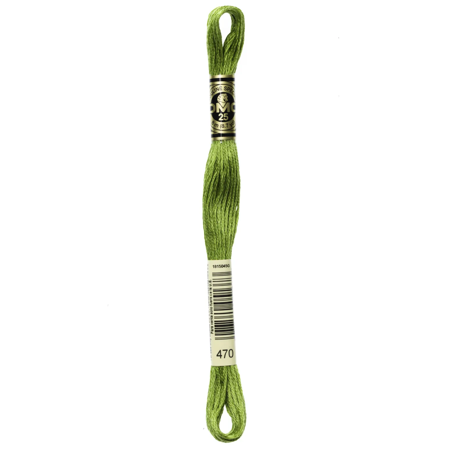 Fil mouliné à broder DMC - 8m - 470 - vert olive