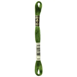 Fil mouliné à broder DMC - 8m - 905 - vert perruche