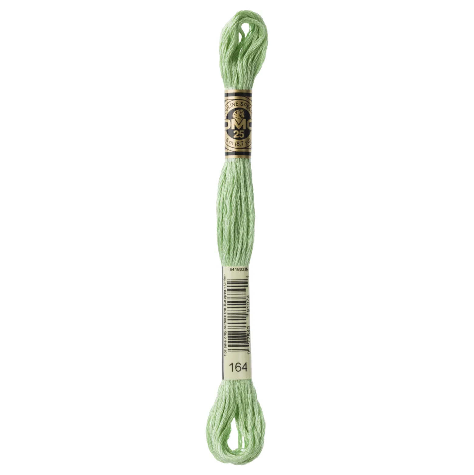 Fil mouliné à broder DMC - 8m - 164 - vert pistache