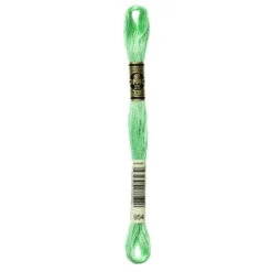Fil mouliné à broder DMC - 8m - 954 - vert rizière