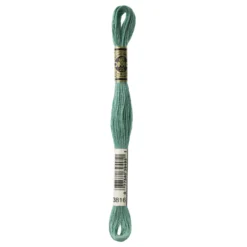 Fil mouliné à broder DMC - 8m - 3816 - vert serpent