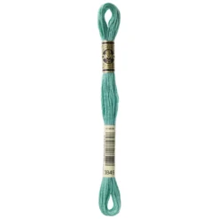 Fil mouliné à broder DMC - 8m - 3849 - vert turquoise
