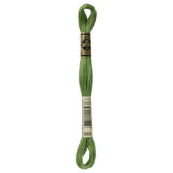 Fil mouliné à broder DMC - 8m - 988 - verveine