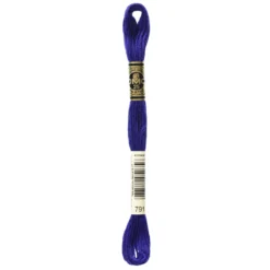 Fil mouliné à broder DMC - 8m - 791 - violet lapis
