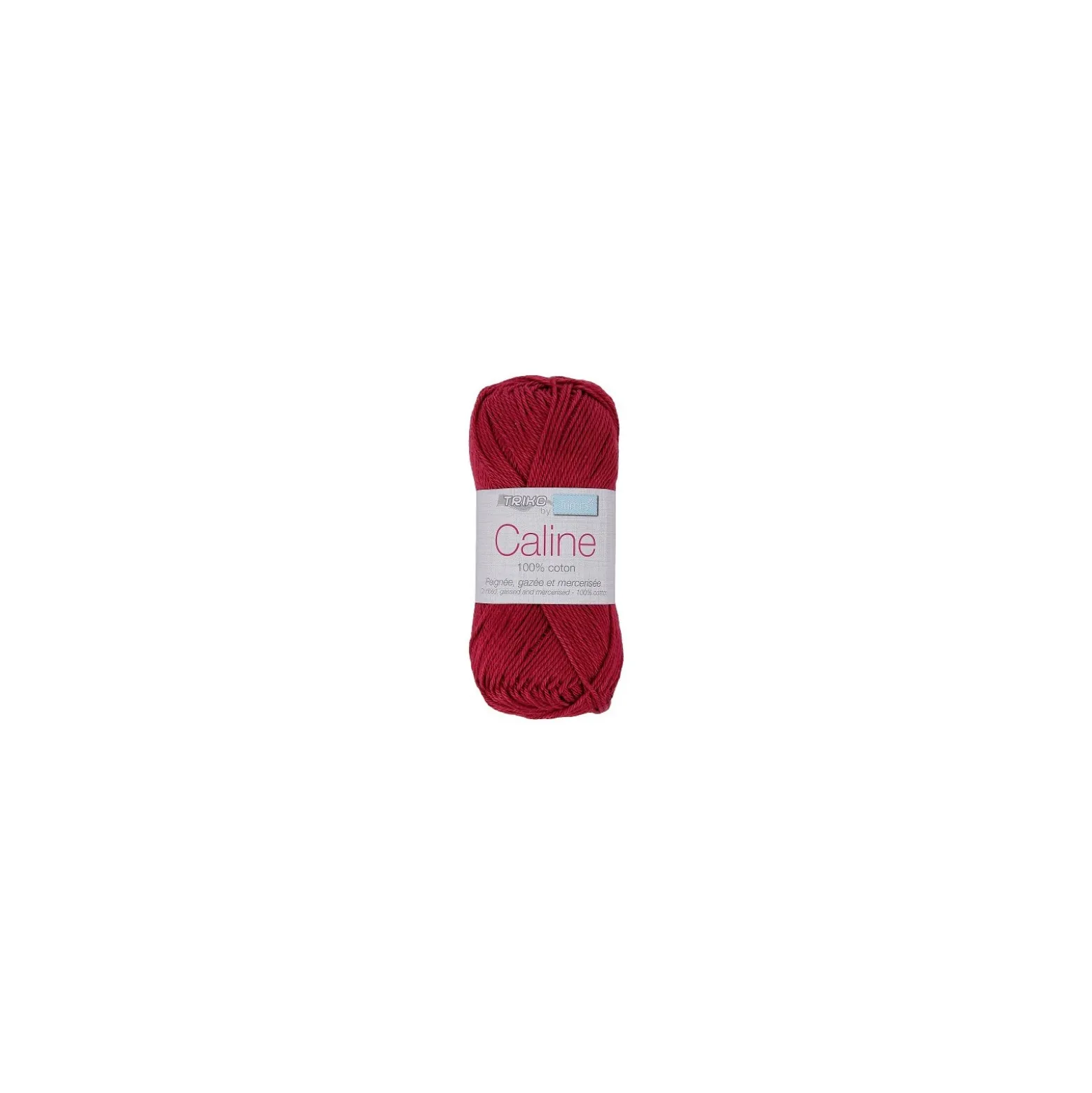 Fil à tricoter Câline n°114 - rouge foncé