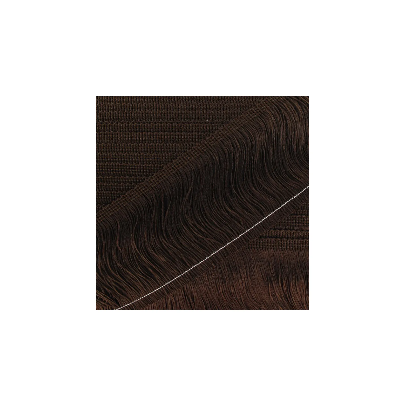 Franges Charleston chocolat 10cm x 50cm