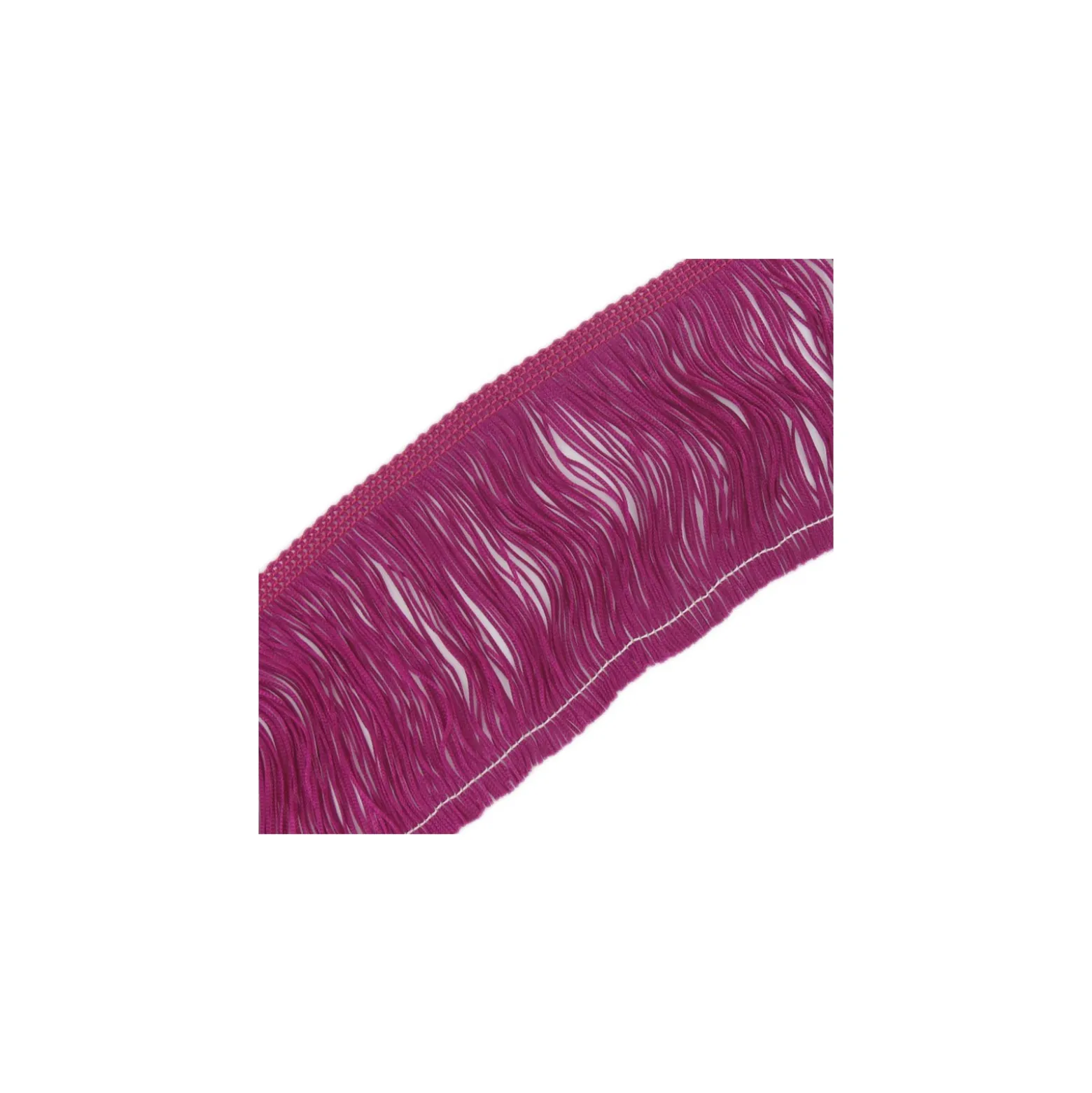 Franges Charleston framboise 10cm x 50cm