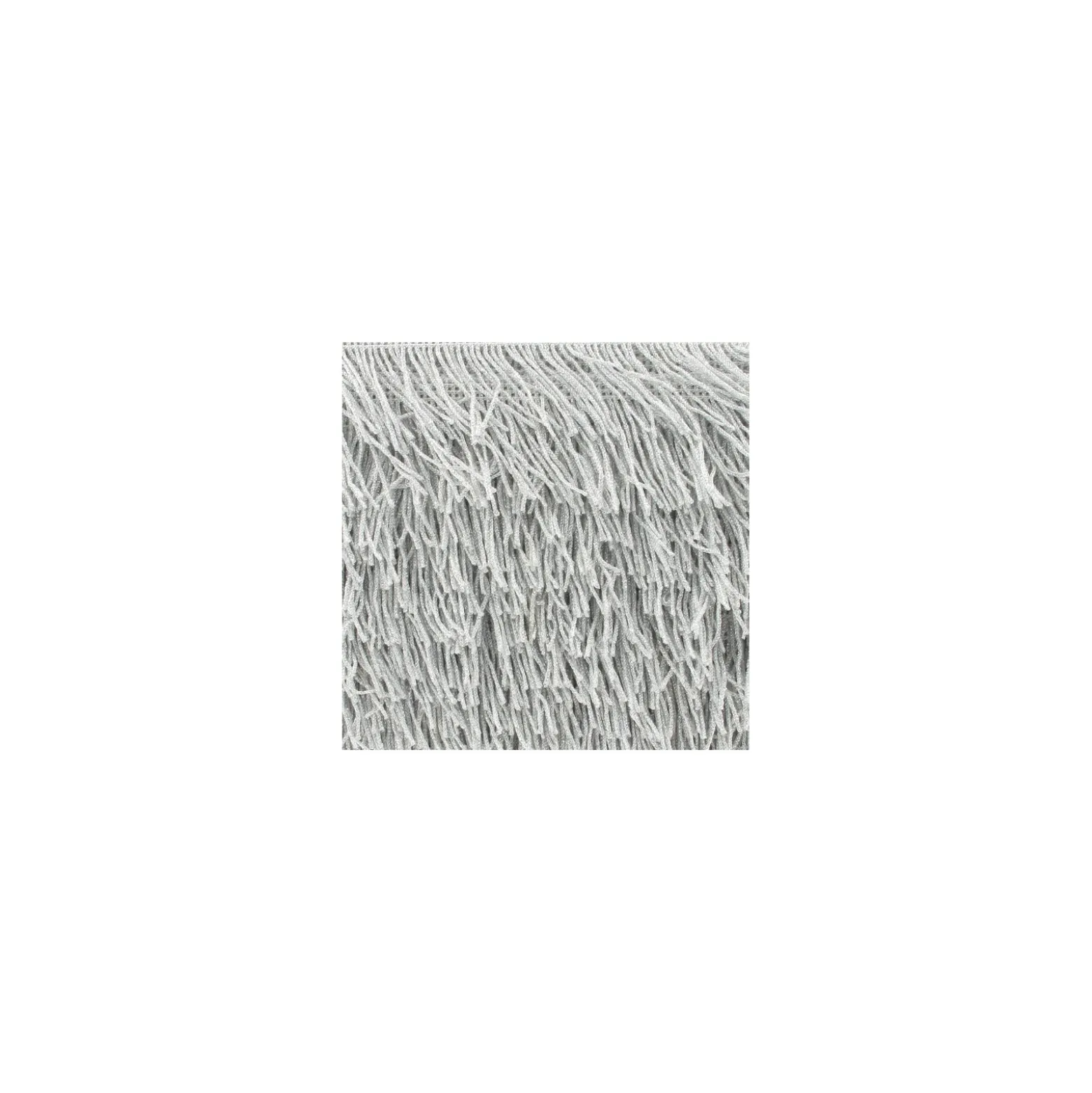 Franges Charleston lurex argent 5cm x 50cm