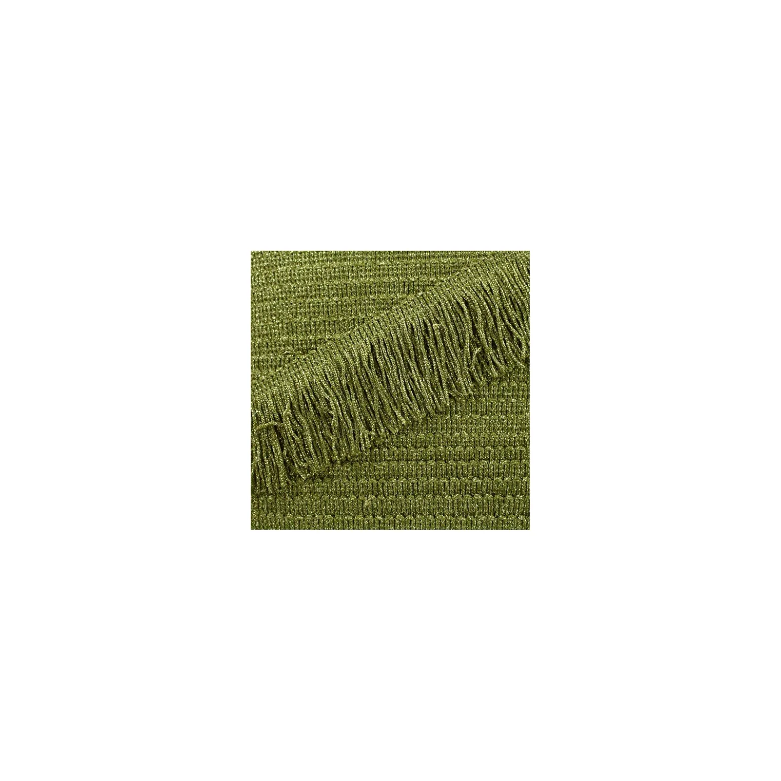 Franges Charleston lurex 55mm - vert x50cm