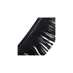 Franges simili cuir Apache marine x 50cm