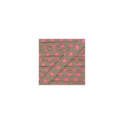 Galon aspect gros grain sable à pois néon rose