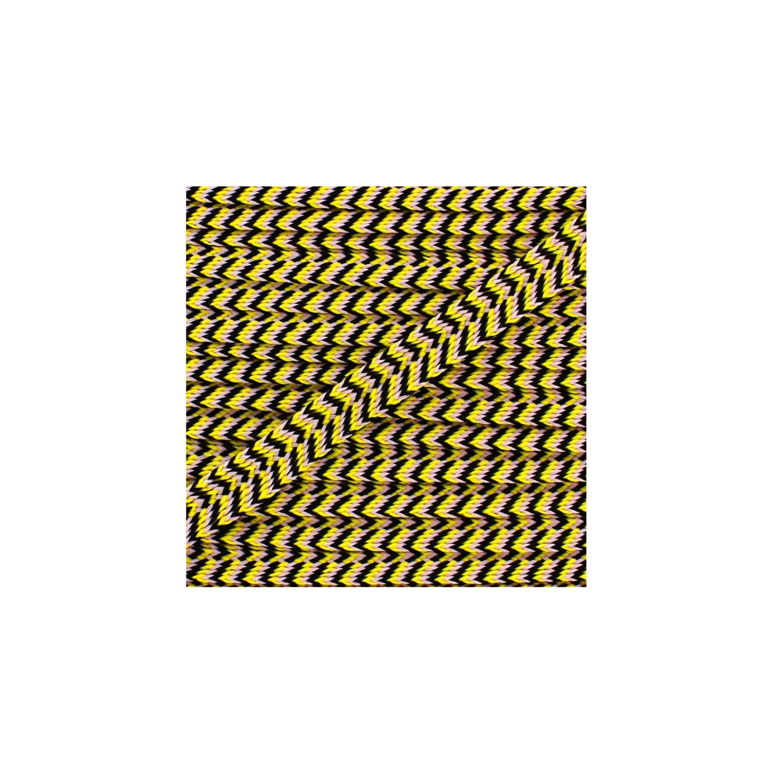 Galon Chevron Multi - rose clair/noir